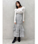 バックレースアップアシメマーメイドスカート