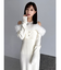 オフショルファードッキングニットワンピース