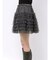 ボリュームフリルチュールミニスカート