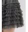 ボリュームフリルチュールミニスカート