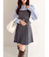【追加生産分】長袖レイヤードシャツミニワンピース