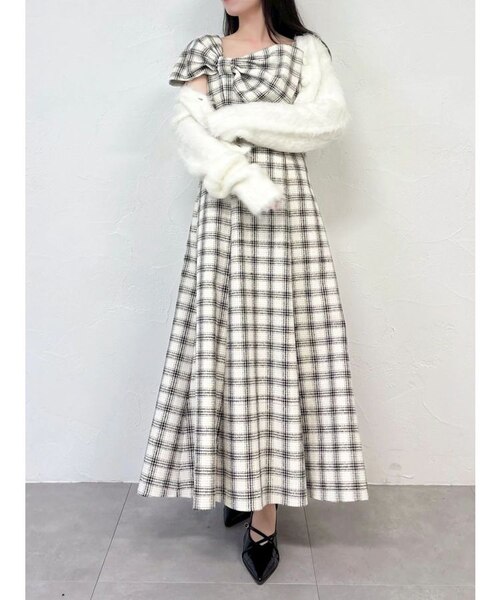 追加生産分】ビッグリボンレイヤードワンピース｜ダズリンの通販