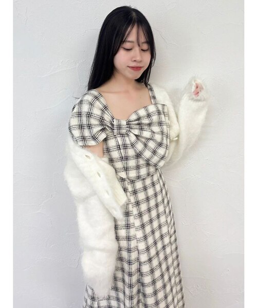 追加生産分】ビッグリボンレイヤードワンピース｜ダズリンの通販