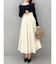 フサフサジャカードフレアスカート