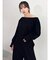 【吉田朱里】タックスリーブオフショルスウェット ※BLACK WEB限定カラー