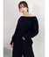 【吉田朱里】タックスリーブオフショルスウェット ※BLACK WEB限定カラー