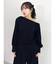 【吉田朱里】タックスリーブオフショルスウェット ※BLACK WEB限定カラー