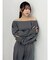 【吉田朱里】タックスリーブオフショルスウェット ※BLACK WEB限定カラー