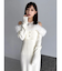 オフショルファードッキングニットワンピース