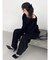 【吉田朱里】バレルレッグスウェットパンツ ※BLACK WEB限定カラー