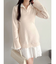 【POLO BCSコラボ】シャツレイヤードニットミニワンピース ※BEIGE WEB限定カラー