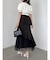 【追加生産分/新色追加】アシメプリーツマーメイドスカート