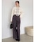 【久間田琳加コラボ】サイドベルトストレートスラックスパンツ