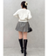 Vカットミニプリーツスカート