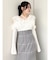 シアーラッフルカットトップス