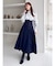 サイドプリーツトレンチコルセットスカート