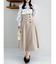 サイドプリーツトレンチコルセットスカート