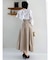 サイドプリーツトレンチコルセットスカート