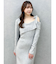 【WEB限定】ワンショルリボンニットワンピース