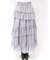 【WEB限定】チュールフリルティアードスカート
