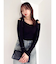 【WEB限定】ショルダーリボンニットトップス