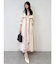 バックプリーツトレンチコート
