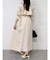 バックプリーツトレンチコート
