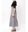 ビッグカラーチェックコルセットワンピース