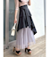 アシメティアードプリーツスカート