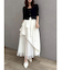 アシメティアードプリーツスカート