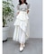 アシメティアードプリーツスカート