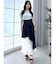 アシメティアードプリーツスカート