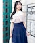 シャツレイヤードオフショルニットトップス