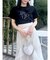 【UV】ラインストーングラフィックロゴTシャツ