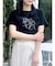 【UV】ラインストーングラフィックロゴTシャツ