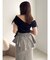 カシュクールカットトップス