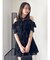 シフォンギャザーフレアミニスカート
