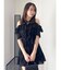シフォンギャザーフレアミニスカート