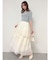 アシメティアードチュールスカート