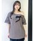 ワンショルフリルリボンビッグTシャツ