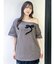 ワンショルフリルリボンビッグTシャツ
