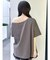 ワンショルフリルリボンビッグTシャツ