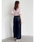 【WEB限定】ラインリボンシャーリングブラウス