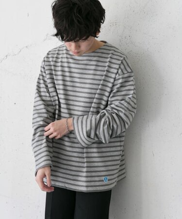 【WEB限定】ORCIVAL　COTTON LOURD ビッグバスクシャツ