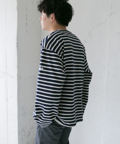 【WEB限定】ORCIVAL　COTTON LOURD ビッグバスクシャツ