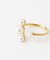 Favorible　Asymmetry pearl ring