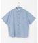 POLeR　EMB CHAMBRAY SHORT-SLEEVE SHIRTS