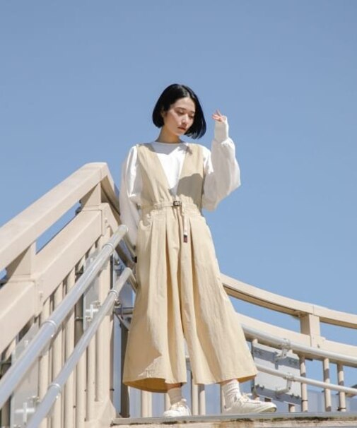 別注』『撥水/2WAY仕様』GRAMICCI アクティブナイロンサロペット 