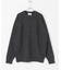 new basic COTTON CASHMERE 片畦 CREW NECK