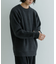 new basic COTTON CASHMERE 片畦 CREW NECK